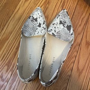 Madden girl snakeskin loafers